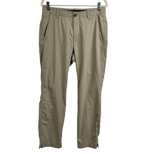 Under Armour Pants man's Size‎ 32 32 Tan Flat Front Regular Fit Shawdown Cream